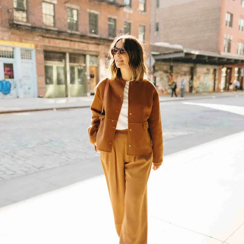 Suzy Coat In Carmel Wool Sezane Jacket – Size 34 - Picture 6 of 6